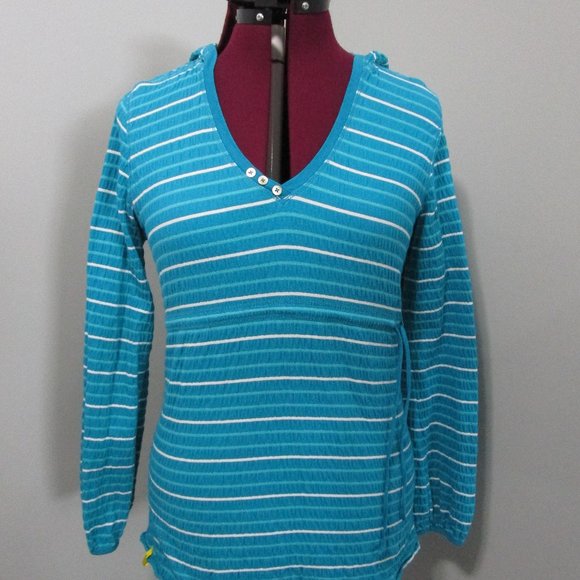 LOLE Pullover Hooded V neck Womens Top Medium - Picture 1 of 8